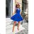 Damen Plus Size (42-46) langes elegantes ärmelloses Partykleid POLISH FASHION PMLBC23265-10 königsblau 34