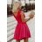 Damen Plus Size (42-46) langes elegantes ärmelloses Partykleid POLISH FASHION PMLBC23265-10 dunkelrosa 34