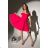 Damen Plus Size (42-46) langes elegantes ärmelloses Partykleid POLISH FASHION PMLBC23265-10 dunkelrosa 34