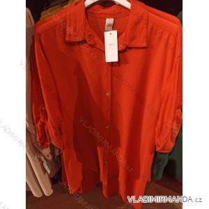 Langärmliges Damen-Hemd mit verlängertem Arm (Einheitsgröße S/M) ITALIAN FASHION IMH23008