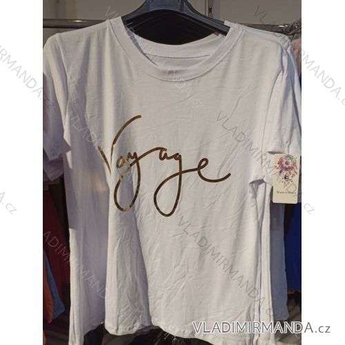 Damen-Kurzarm-T-Shirt (Einheitsgröße S/M) ITALIAN FASHION IMH23015