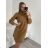 Langes Sommer-Kurzarmkleid für Damen (S / M ONE SIZE) ITALIAN FASHION IMWC222525