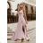 Langes, elegantes, ärmelloses Partykleid für Damen (34-42) POLISH FASHION PMLBC232231-20 Rosa 34