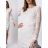 Langärmliges Spitzenkleid für Damen (Einheitsgröße S/M) ITALIAN FASHION IMM23FS52978