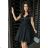 Damen Plus Size (42-46) langes elegantes ärmelloses Partykleid POLISH FASHION PMLBC23265-10 schwarz 40