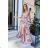 Damen Plus Size (42-46) langes elegantes ärmelloses Partykleid POLISH FASHION PMLBC23265-10