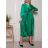 Elegantes langärmliges Kleid mit Gürtel für Damen (Einheitsgröße S/M) ITALIAN FASHION IMM23UN6139