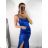 Langes, elegantes trägerloses Damenkleid (S/M EINHEITSGRÖSSE) ITALIAN FASHION IMPBB23A10562