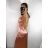 Langes, elegantes trägerloses Damenkleid (S/M EINHEITSGRÖSSE) ITALIAN FASHION IMPBB23A10562