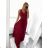 Šaty letní na ramínka dámské (S/M ONE SIZE) ITALSKÁ MÓDA IMPBB22B21841 rot S / M
