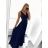 Langes Partykleid für Damen mit Trägern (S/M EINHEITSGRÖSSE) ITALIAN FASHION IMPSH2261102/DUsv. Rosa