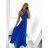 Elegantes, langes, ärmelloses Partykleid für Damen (Einheitsgröße S/M) ITALIAN FASHION IMM2219805/Dkr. Blau