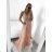Langes Partykleid für Damen mit Trägern (S/M EINHEITSGRÖSSE) ITALIAN FASHION IMPSH2261102/DUsv. Rosa