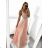 Langes Partykleid für Damen mit Trägern (S/M EINHEITSGRÖSSE) ITALIAN FASHION IMPSH2261102/DUsv. Rosa