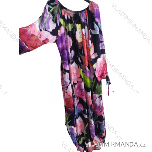 Carmen-Kurzarmkleid für Damen in Übergröße (XL/2XL/3XL EINHEITSGRÖSSE) POLISH FASHION PMLT22ELIZ/DU