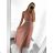 Langes, elegantes, ärmelloses Partykleid für Damen (S/M EINHEITSGRÖSSE) ITALIAN FASHION IMPSH223598/DU Rot