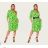 Kurzarmkleid für Damen in Übergröße (L-3XL) POLISH FASHION PMF20013 2XL/3XL blau