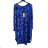 Kurzarmkleid für Damen in Übergröße (L-3XL) POLISH FASHION PMF20013 2XL/3XL blau