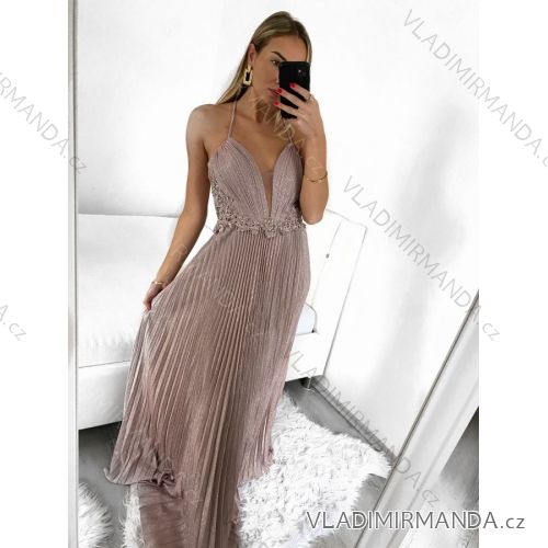 Langes Kleid für Frauen (UNI s-m) ITALIAN FASHION IMM20FL5620 altrosa L/XL