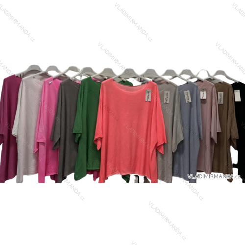 Schmaler Oversize-Langarm-Damen-Oversize-Neonpullover (2XL/3XL ONE SIZE) ITALIAN FASHION IMC23058