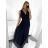 Langes Partykleid für Damen mit Trägern (S/M EINHEITSGRÖSSE) ITALIAN FASHION IMPSH243677 Beige S/M