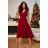 Damen Plus Size (42-46) langes elegantes ärmelloses Partykleid POLISH FASHION PMLBC23265-10 Burgund 40