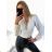 Šaty dlouhé společenské elegantní plesové dámské (S/M ONE SIZE) ITALSKÁ MÓDA IMM22Q52232 weiß S/M