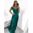 Langes, elegantes Carmen-Kleid für Damen (Einheitsgröße S/M) ITALIAN FASHION IMPBB23B22735