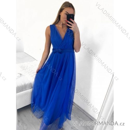 Trägerloses langes Tüllkleid für Damen (Einheitsgröße S/M) ITALIAN FASHION IMM238917
