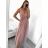 Trägerloses langes Tüllkleid für Damen (Einheitsgröße S/M) ITALIAN FASHION IMM238917