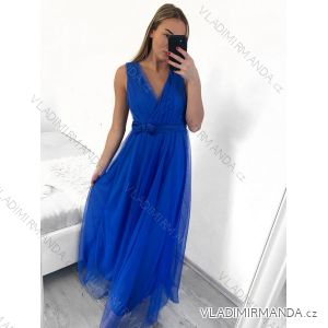 Trägerloses langes Tüllkleid für Damen (Einheitsgröße S/M) ITALIAN FASHION IMM238917/DU