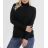 Strickpullover dünner Rollkragen Langarm Damen (L / XL ONE SIZE) ITALIAN FASHION IMD211110