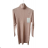 Langärmeliges Kaschmir-Rollkragen-Strickkleid für Damen (S/M EINHEITSGRÖSSE) EBELIEVE MA722S-3120/DU3 Grün