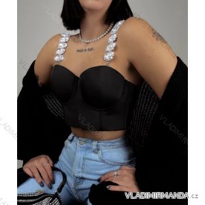 Damen-Träger-Crop-Top (Einheitsgröße S/M) ITALIAN FASHION IMPGM231126