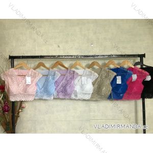 Ärmelloses Spitzen-Crop-Top für Damen (S/M EINHEITSGRÖSSE) ITALIAN FASHION IMPGM232018
