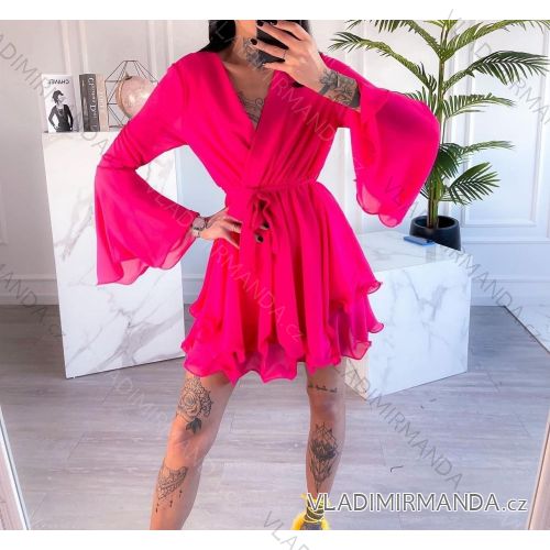 Langarmkleid für Damen (S/M EINHEITSGRÖSSE) ITALIAN FASHION IMPGM23749501