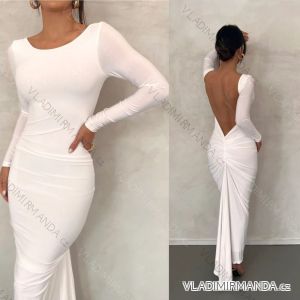Elegantes Damenkleid mit langen Ärmeln (S/M EINHEITSGRÖSSE) ITALIAN FASHION IMPGM232649
