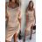 Elegantes trägerloses Damenkleid (S/M EINHEITSGRÖSSE) ITALIAN FASHION IMPGM23015