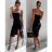 Elegantes trägerloses Damenkleid (S/M EINHEITSGRÖSSE) ITALIAN FASHION IMPGM23015