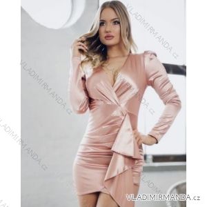 Elegantes Damenkleid mit langen Ärmeln (S/M EINHEITSGRÖSSE) ITALIAN FASHION IMPBB23B20866
