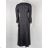 Langes Kleid mit Kragen, lange Ärmel, Damen (S/M Einheitsgröße) ITALIAN FASHION IMPBB23B23351