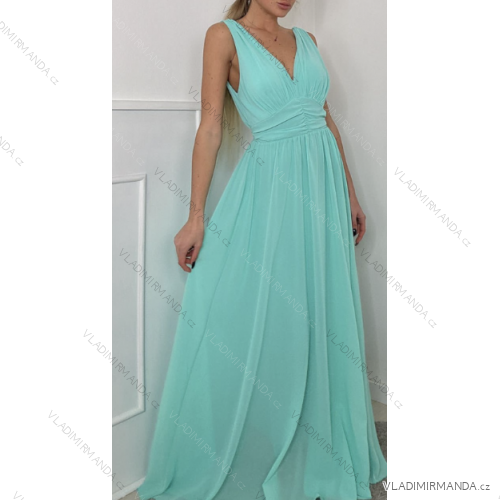 Ärmelloses langes Partykleid für Damen (S/M EINHEITSGRÖSSE) ITALIAN FASHION IMPBB22A11659