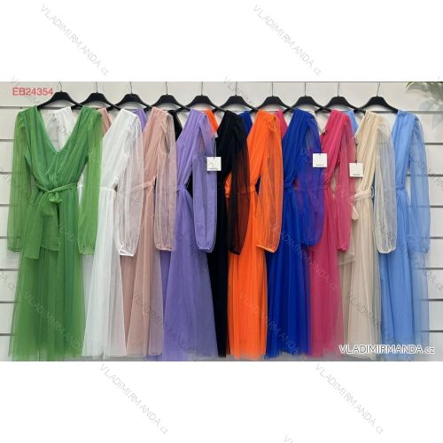 Elegantes Party-Langarmkleid für Damen (Einheitsgröße S/M) ITALIAN FASHION IMWK23169