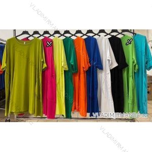 Kurzärmliges Damenkleid in Übergröße (3XL/4XL ONE SIZE) ITALIAN FASHION IMWT23201