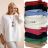 Tunika mit Anhänger Langarm Damen Plus Size (3XL/4XL ONE SIZE) ITALIAN FASHION IMWT23209