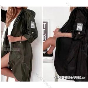 Damen-Jacke in Übergröße (XL/2XL Einheitsgröße) ITALIAN FASHION IMWT23229, schmale Langarmjacke mit Reißverschluss und Kapuze
