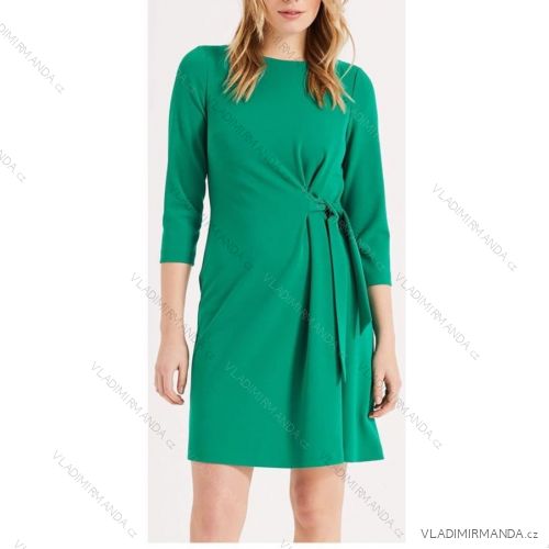 Kleid Elegant 3/4 Langarm Damen Übergröße (2XL/3XL ONE SIZE) ITALIAN FASHION IMWT23230