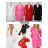Sommerkleid Langarm geblümte Damen (UNI S / L) ITALIAN FASHION IMK20150