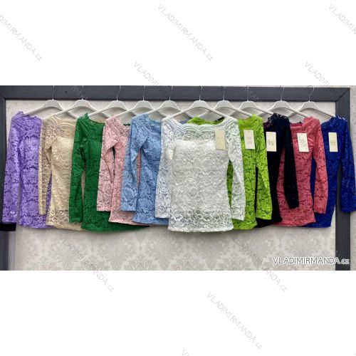 Elegantes Hemd Langarm Damen Kleid (S / M ONE SIZE) ITALIAN FASHION IMWY21734