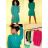 Elegantes Damenkleid mit langen Ärmeln (Einheitsgröße S/M) ITALIAN FASHION IMWB23286